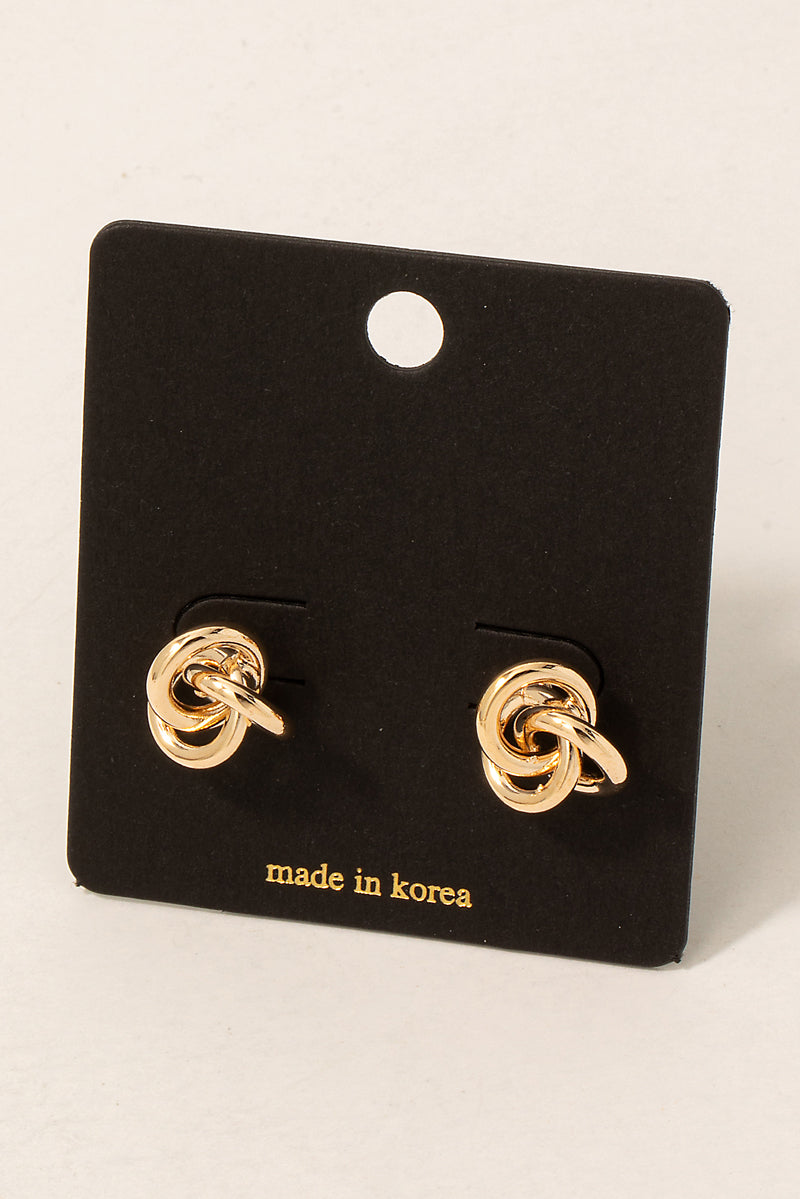 GOLD KNOT EARRINGS