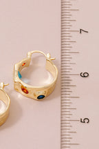 GOLD JEM HOOPS