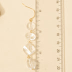 CLEAR ACRYLIC DANGLE EARRINGS