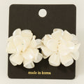 PEARL ACRYLIC FLOWER EARRINGS