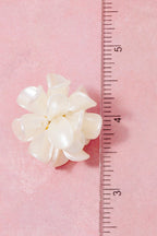 PEARL ACRYLIC FLOWER EARRINGS