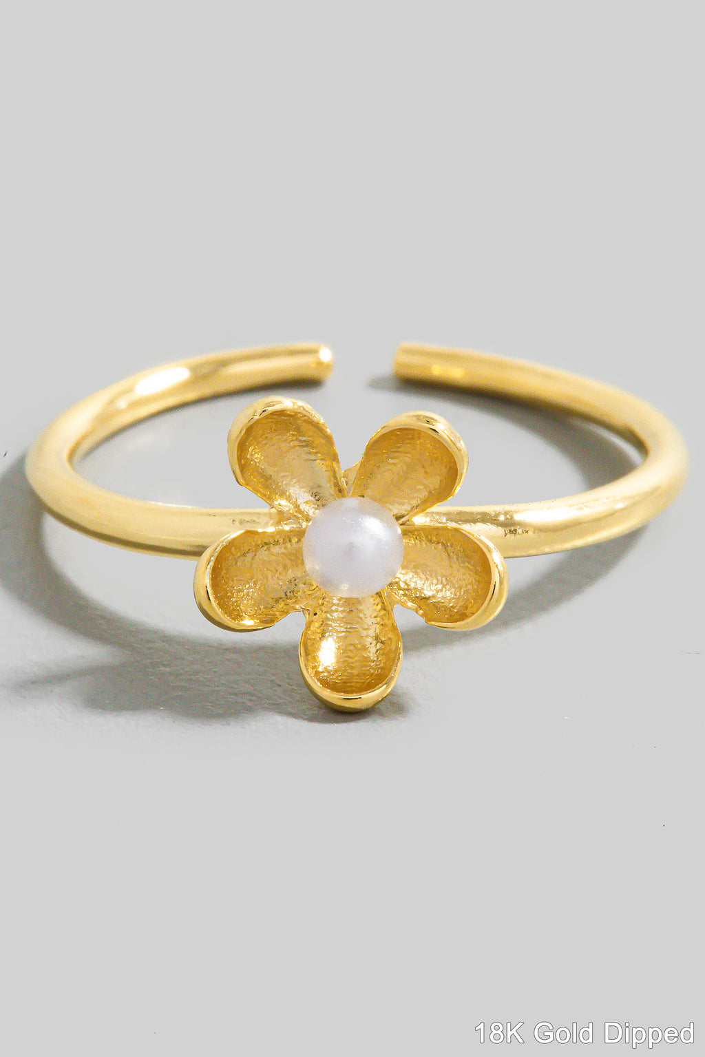 PEARL FLOWER GOLD RING