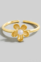 PEARL FLOWER GOLD RING