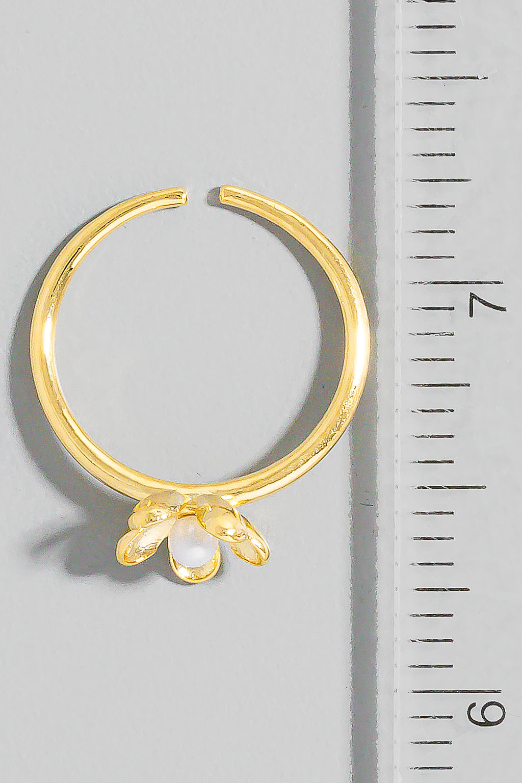 PEARL FLOWER GOLD RING