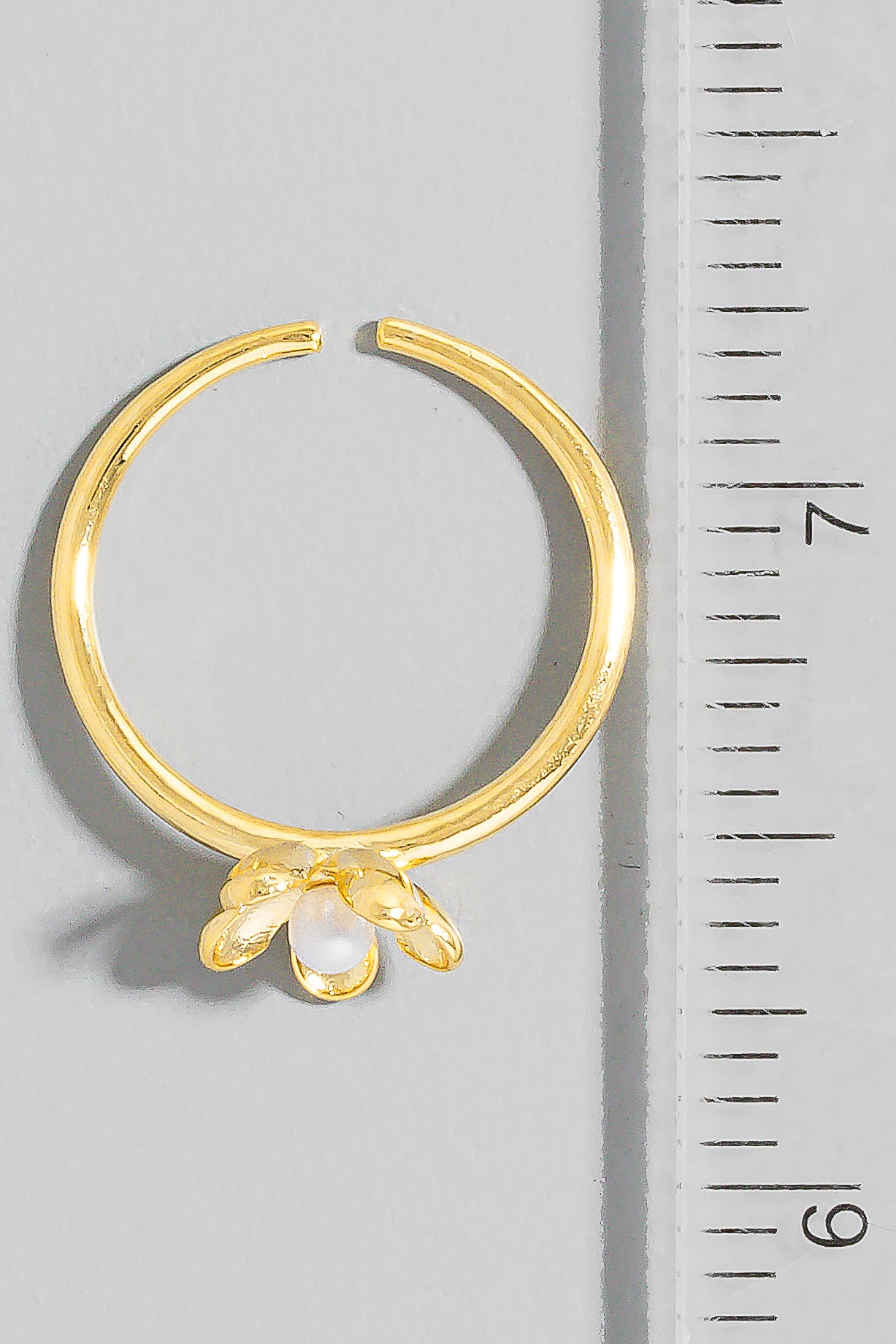 PEARL FLOWER GOLD RING