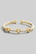 3 HEARTS GOLD RING