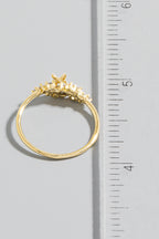 GOLD BUTTERFLY RING
