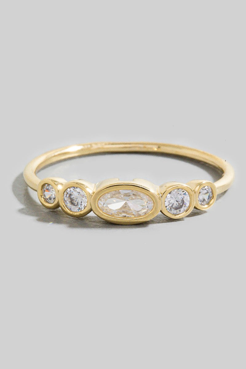 CENTER OF ATTENTION GOLD RING