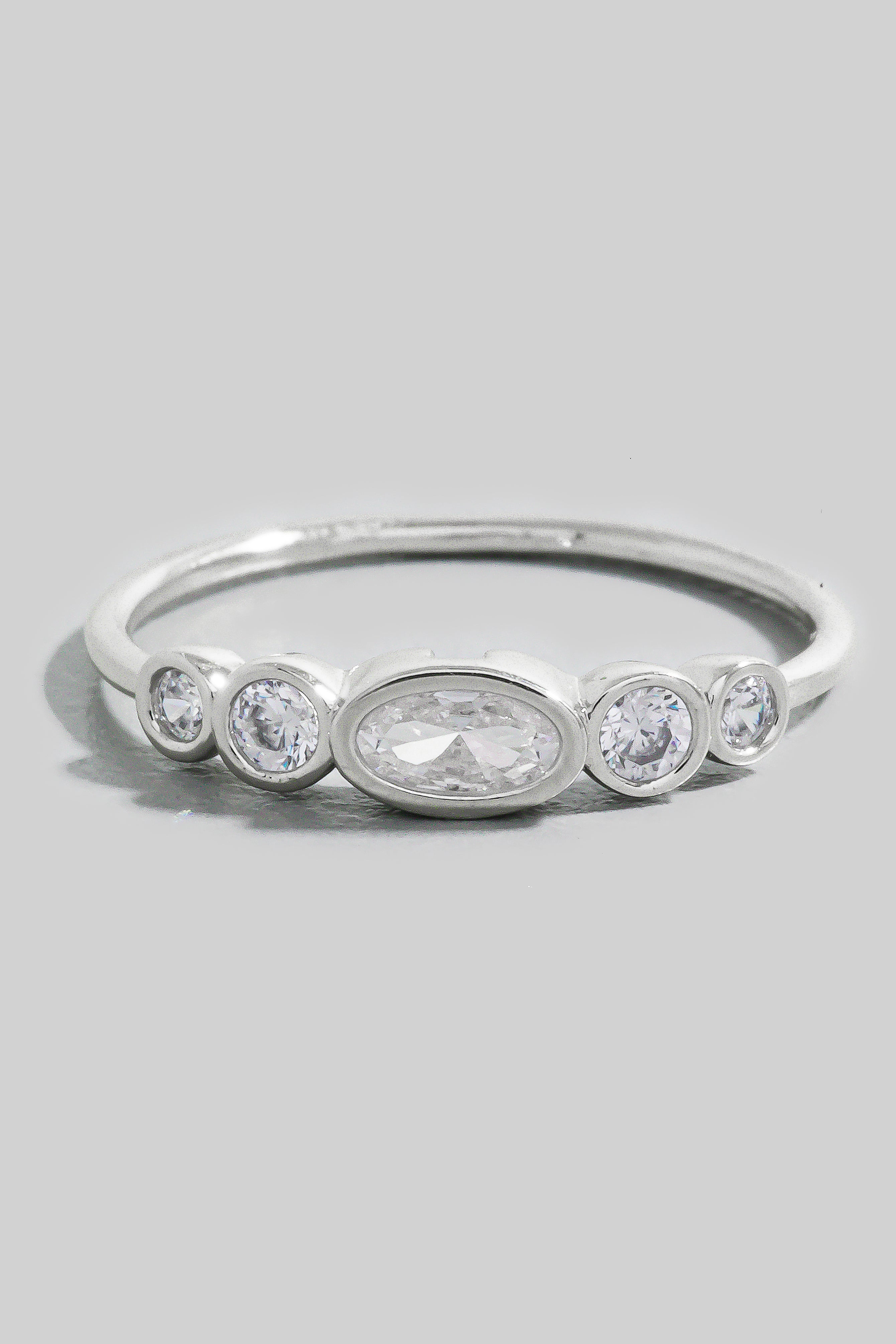 CENTER OF ATTENTION SILVER RING