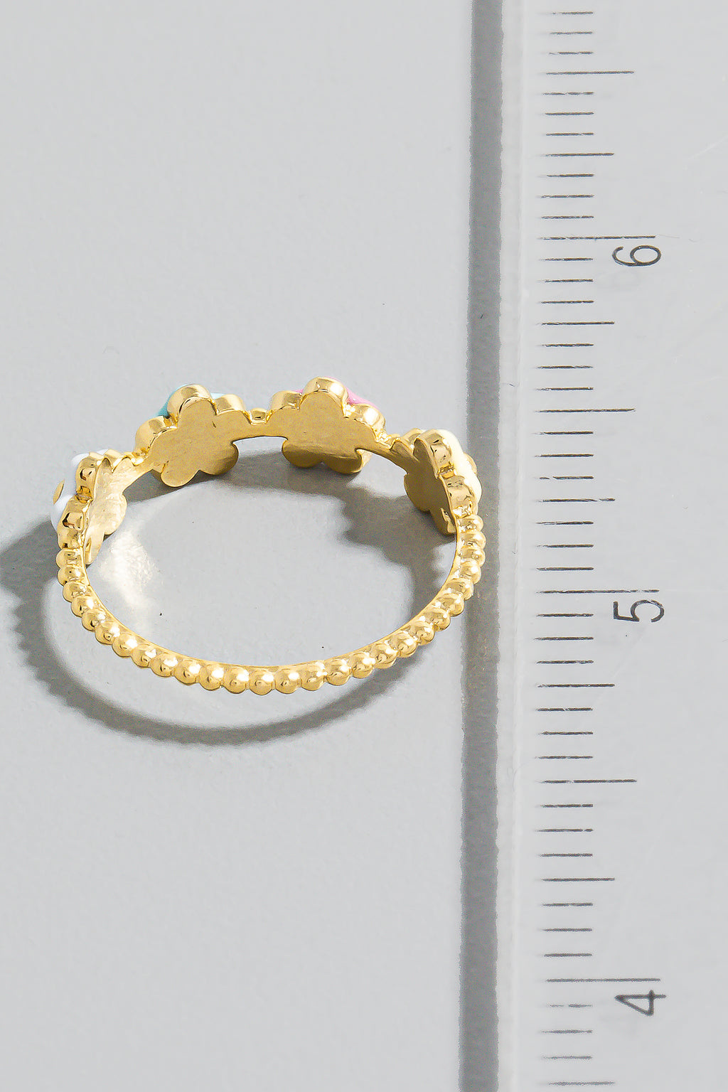 FOUR FLOWERS GOLD RING