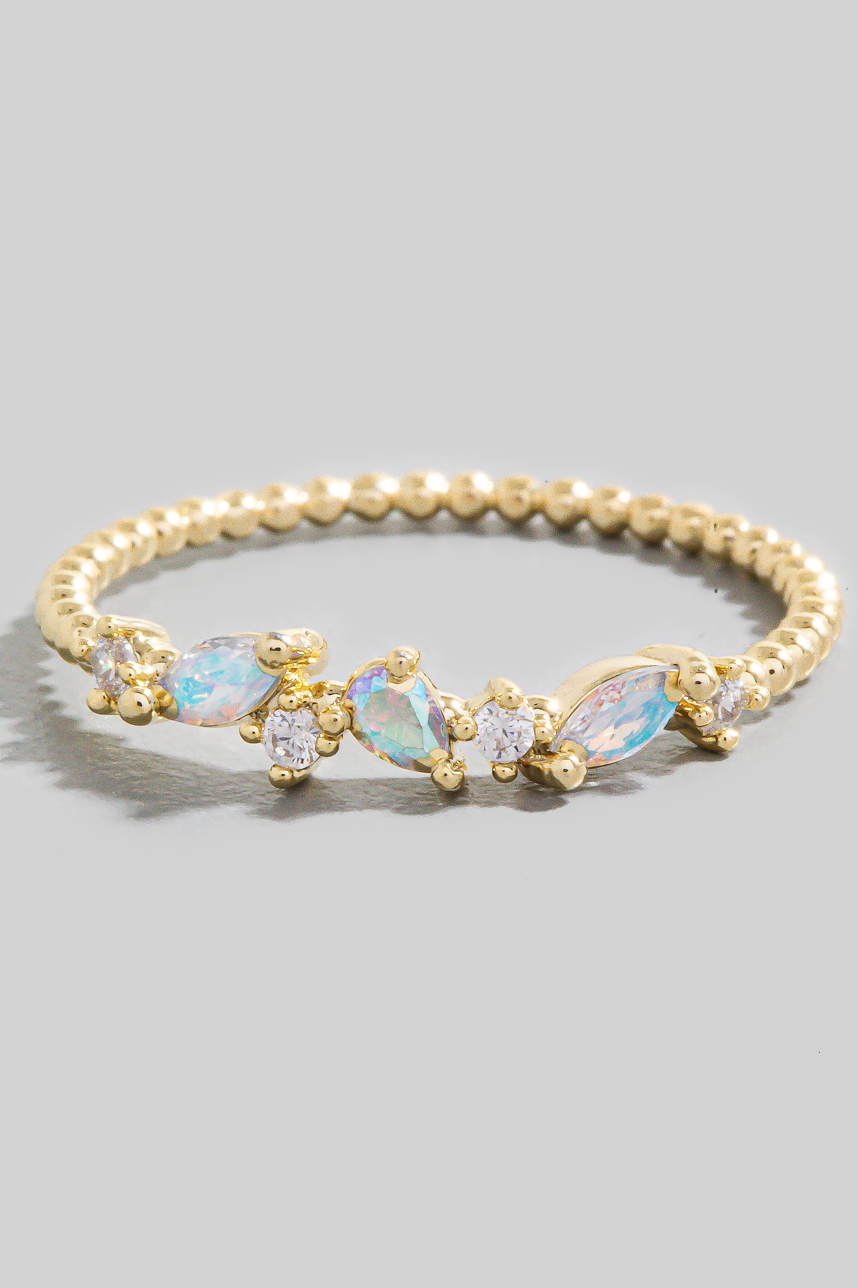 GOLD RHINESTONE RING