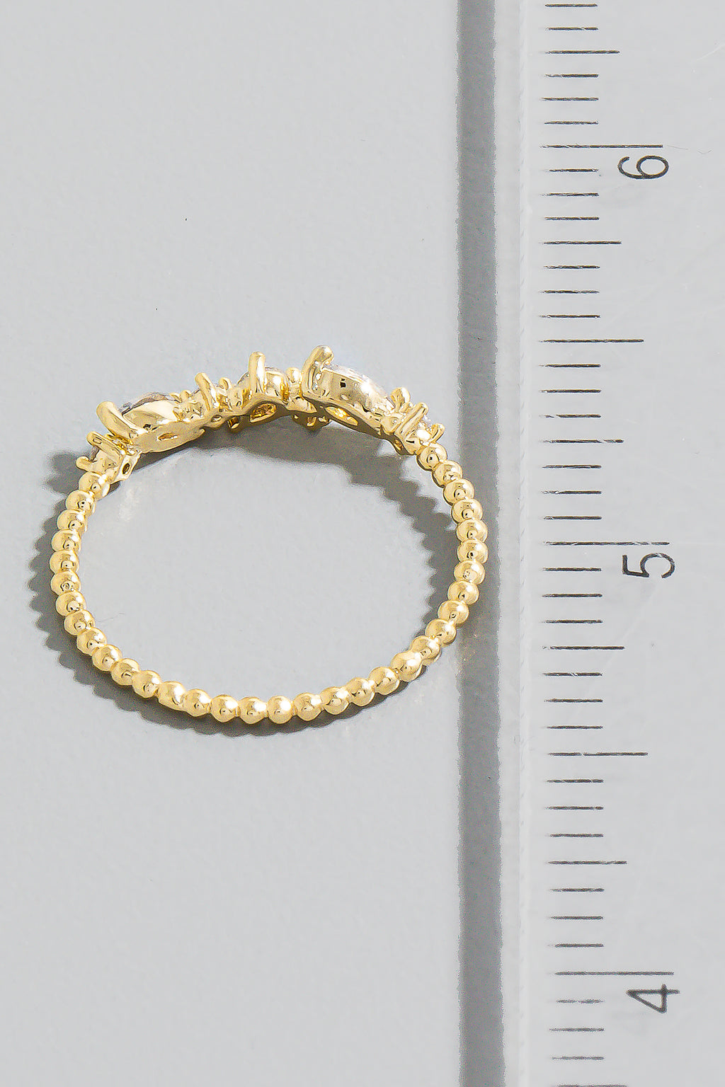 GOLD RHINESTONE RING