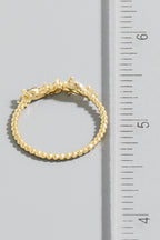 GOLD RHINESTONE RING
