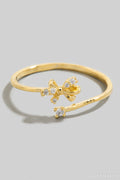 OPEN BOW GOLD RING