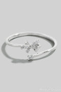 OPEN BOW SILVER RING