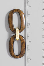 WOOD DROP EARRINGS
