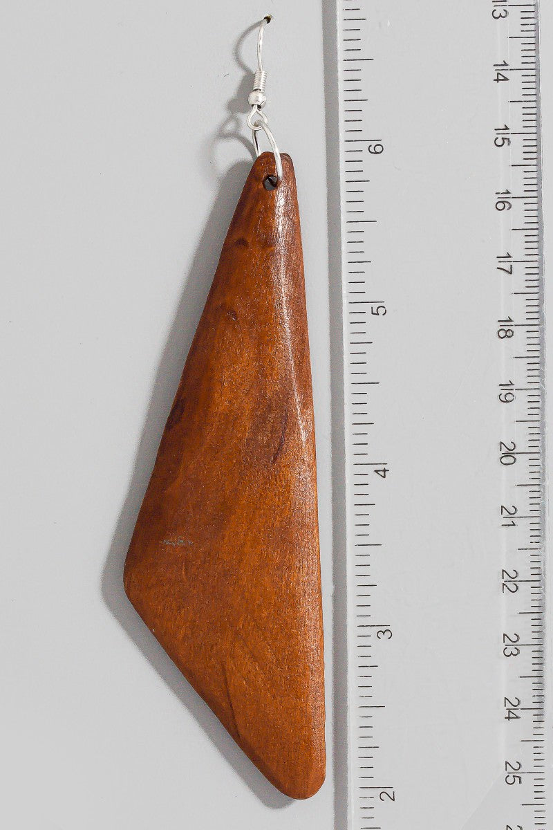 DROP WOOD EARRINGS