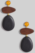 DROP WOOD EARRINGS