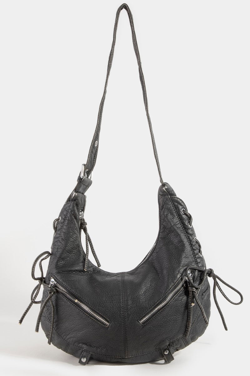 BLACK CRESCENT SHOULDER BAG