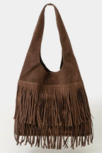 CHOCO FRINGE TOTE BAG