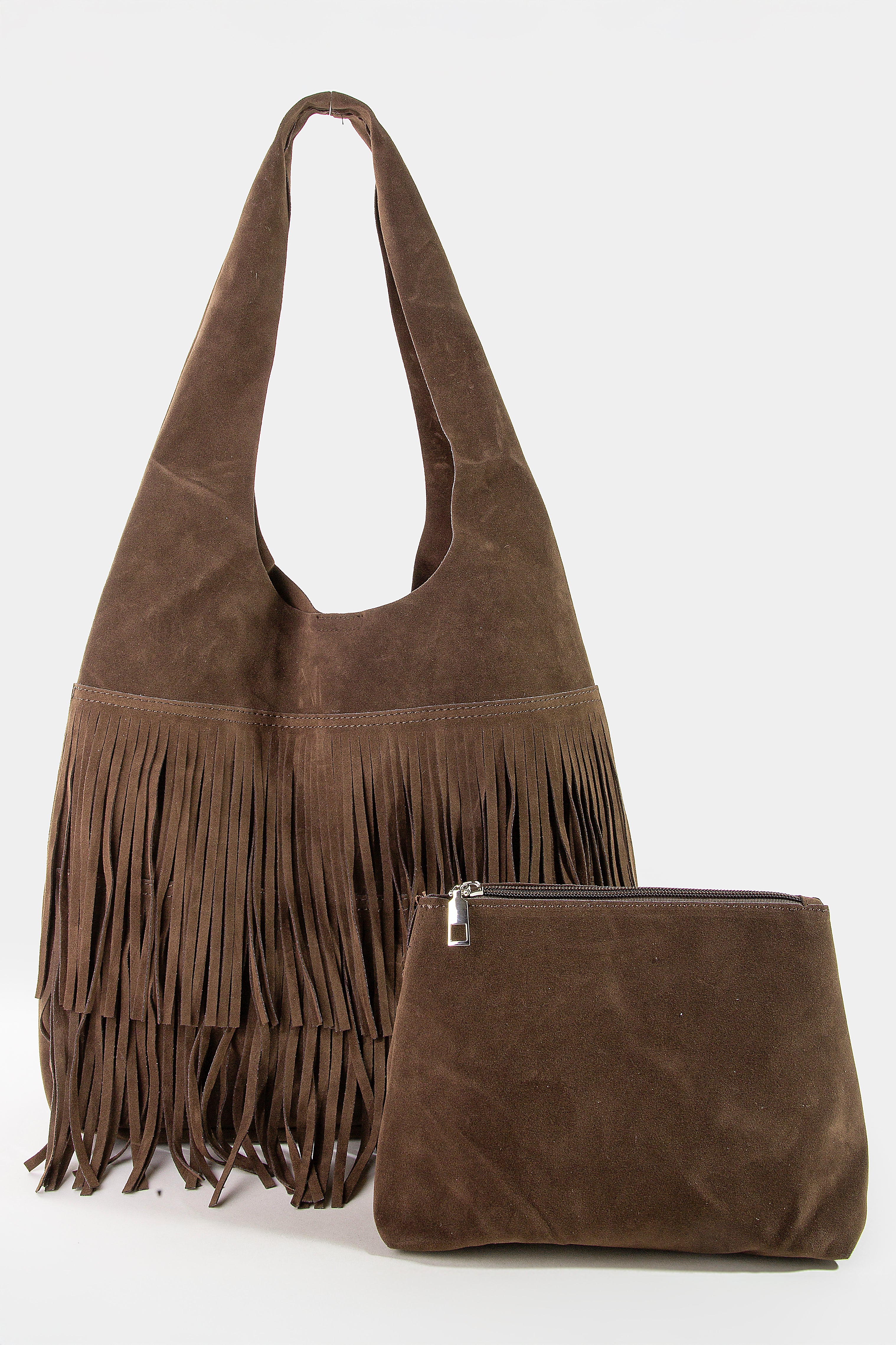 CHOCO FRINGE TOTE BAG