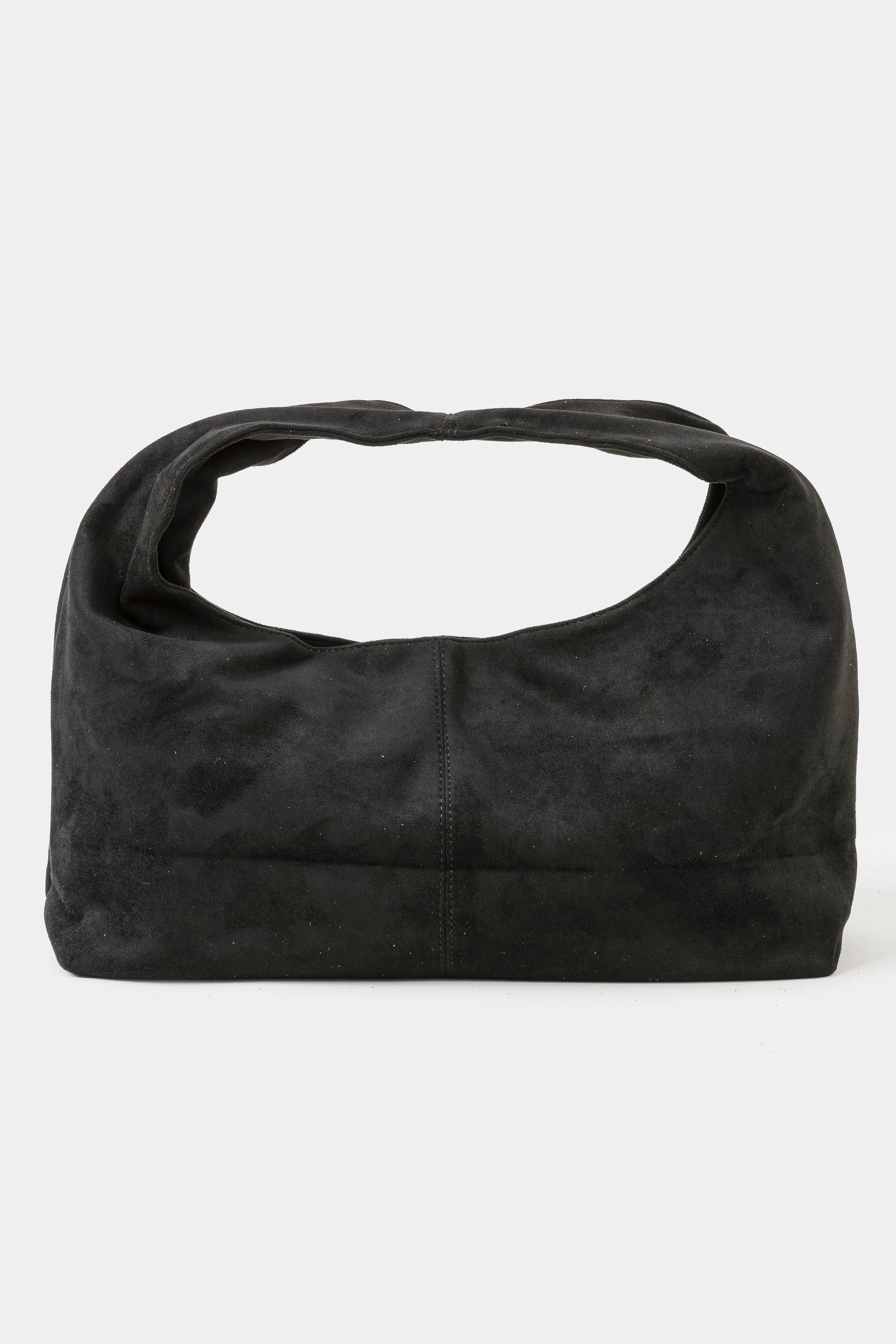 BLACK SUEDE BOHO SHOULDER BAG