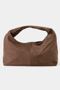 CHOCOLATE SUEDE BOHO SHOULDER BAG