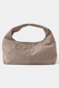 KHAKI SUEDE BOHO SHOULDER BAG