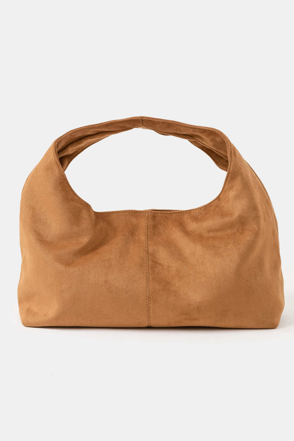 BROWN SUEDE BOHO SHOULDER BAG
