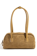 BROWN SUEDE BAGUETTE BAG