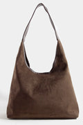 CHOCO SUEDE HOBO BAG