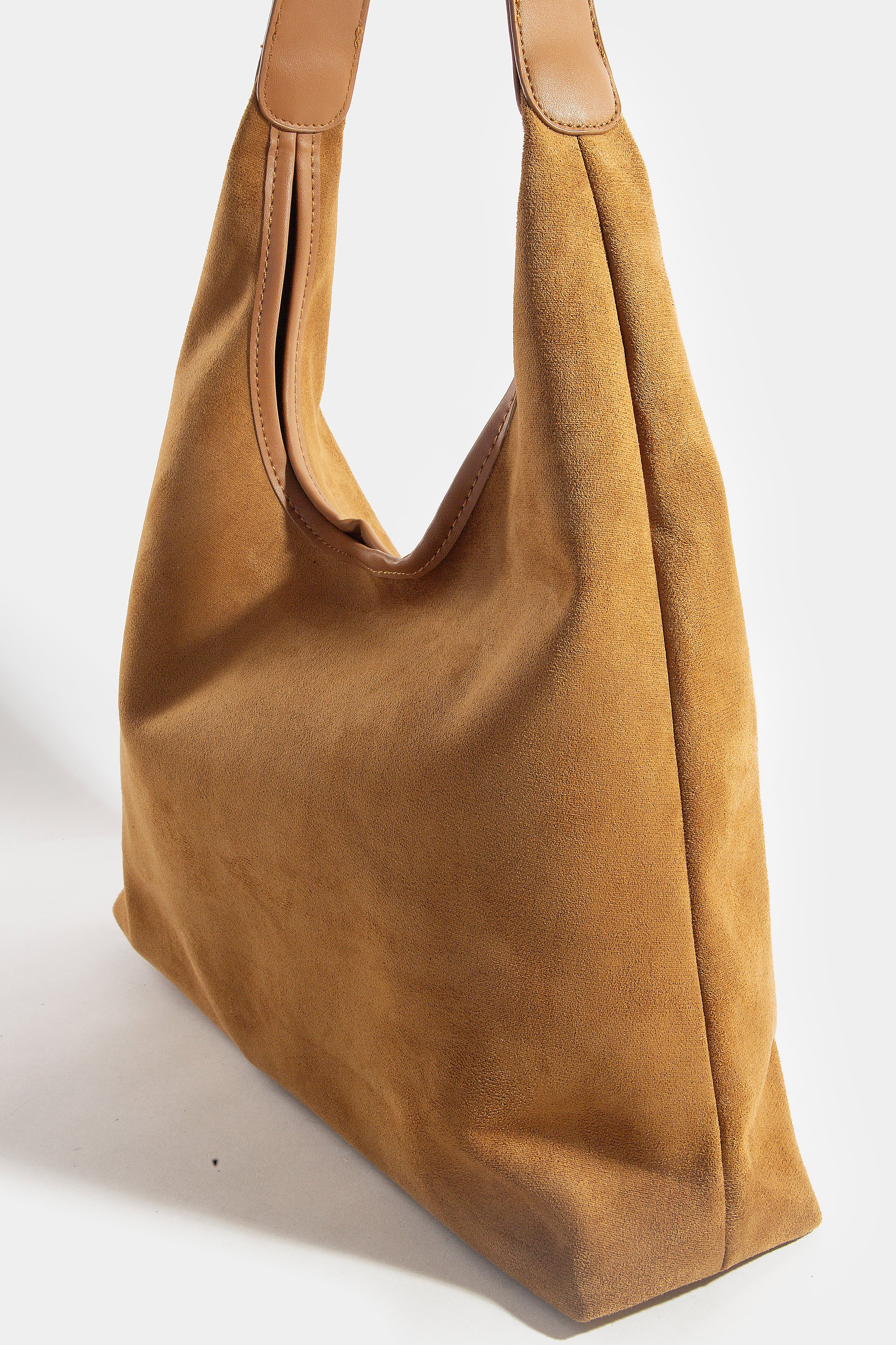 SUEDE HOBO BAG BROWN