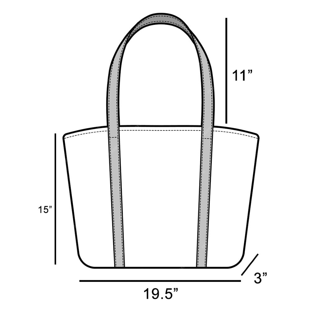 BROWN EYELID TOTE BAG