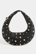 GOLD STUDS BLACK BAG