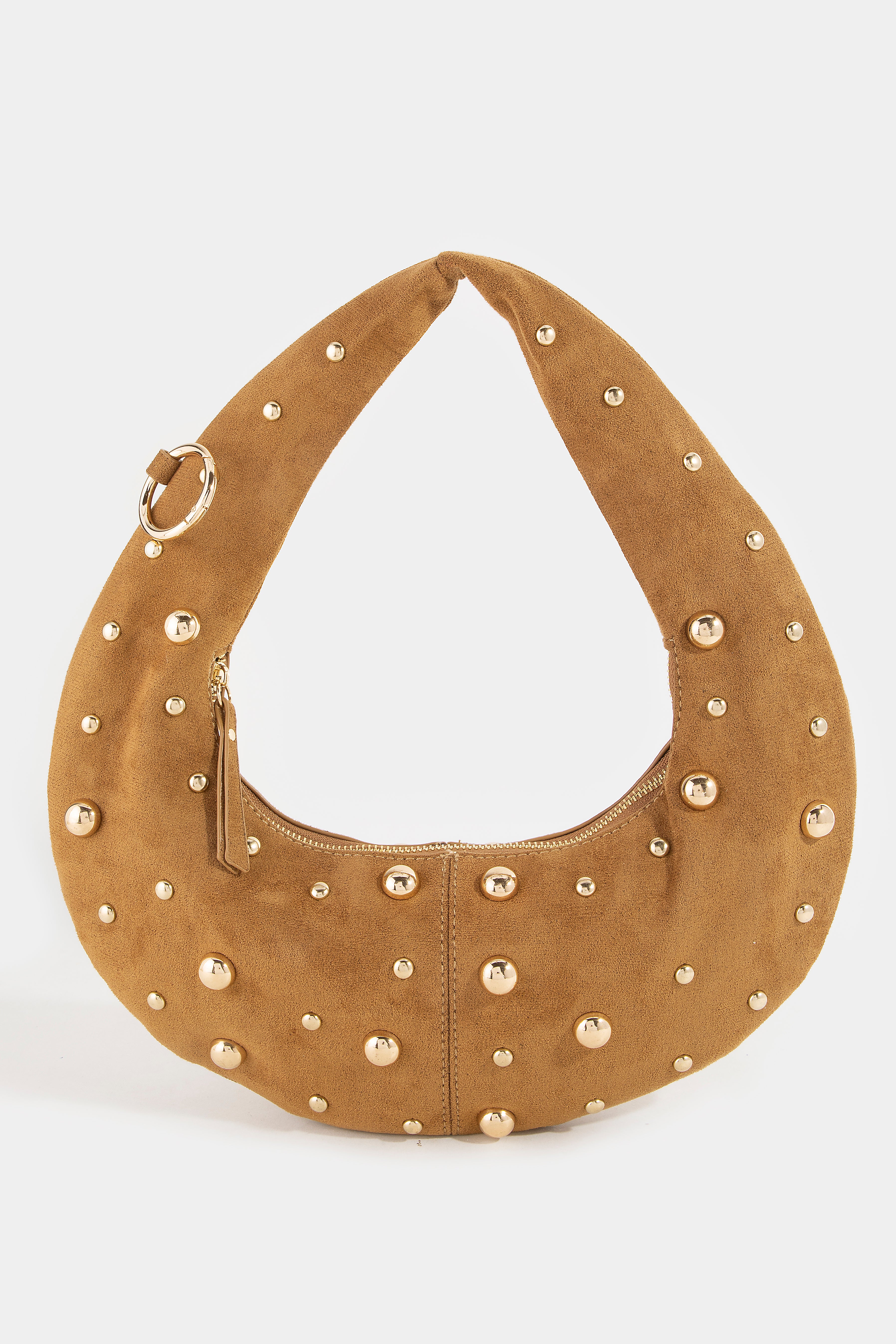 GOLD STUDS BROWN BAG