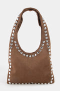 CHOCO TOTE BAG WITH STUDS