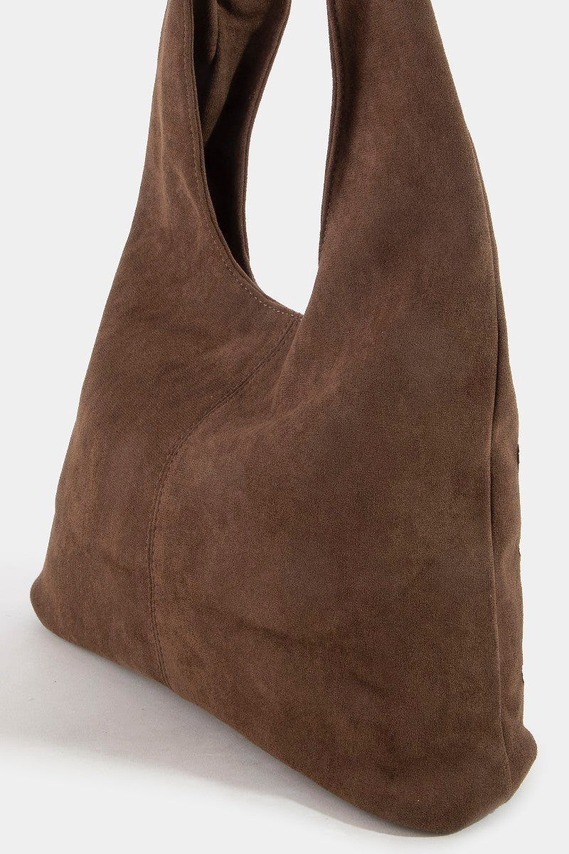 CHOCO FRONT STUD TOTE BAG