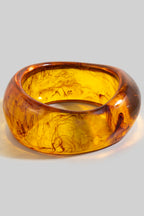 BROWN ACRYLIC BANGLE BRACELET