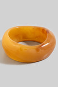 LIGHT BROWN ACRYLIC BANGLE BRACELET