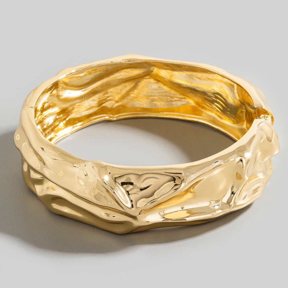 GOLD HAMMERED BANGLE