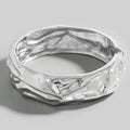 SILVER HAMMERED BANGLE