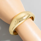 GOLD ROUND METAL BANGLE