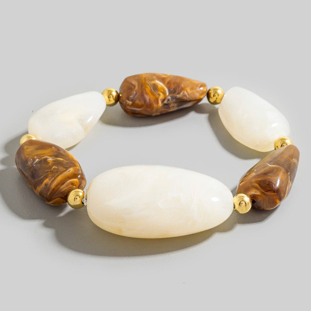 LARGE MARBLE ACRYLIC BRACELET