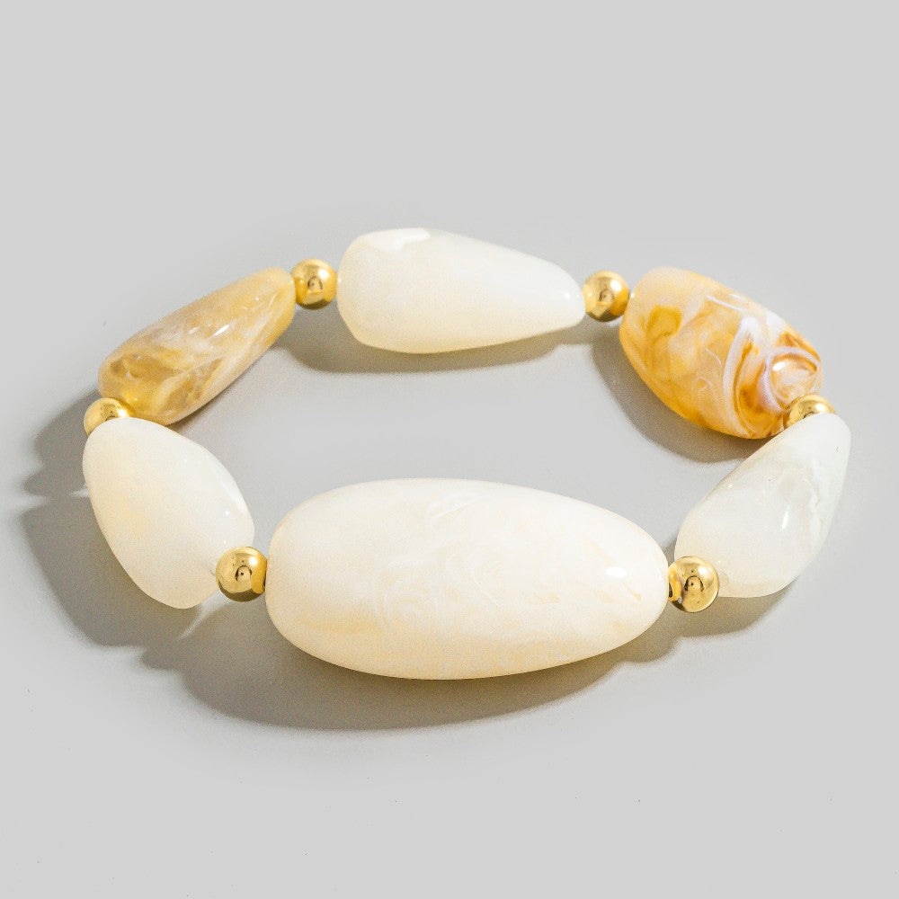 LARGE MARBLE ACRYLIC BRACELET