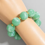 ROUND MARBLE ACRYLIC BRACELET