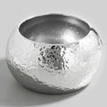 HAMMERED CHUNKY SILVER BANGLE