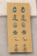 GOLD WESTERN SET EARRINGS