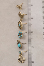 GOLD WESTERN SET EARRINGS