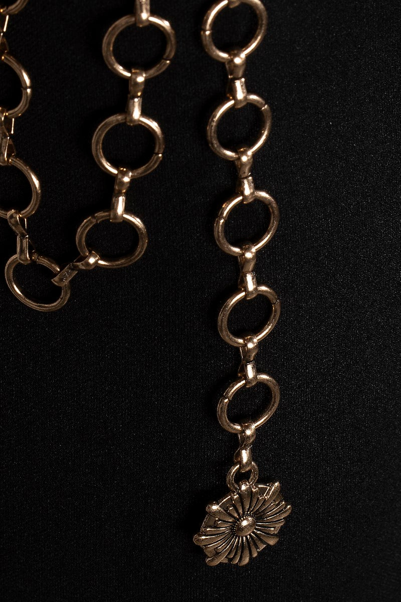 Gold Western Concho Chain Belt