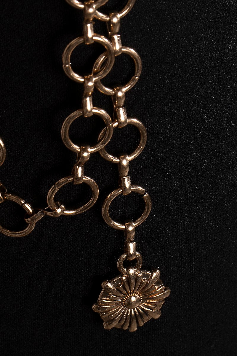 Gold Western Concho Chain Belt